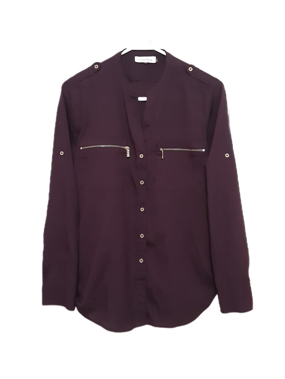 Calvin Klein Button Up Blouse Womens